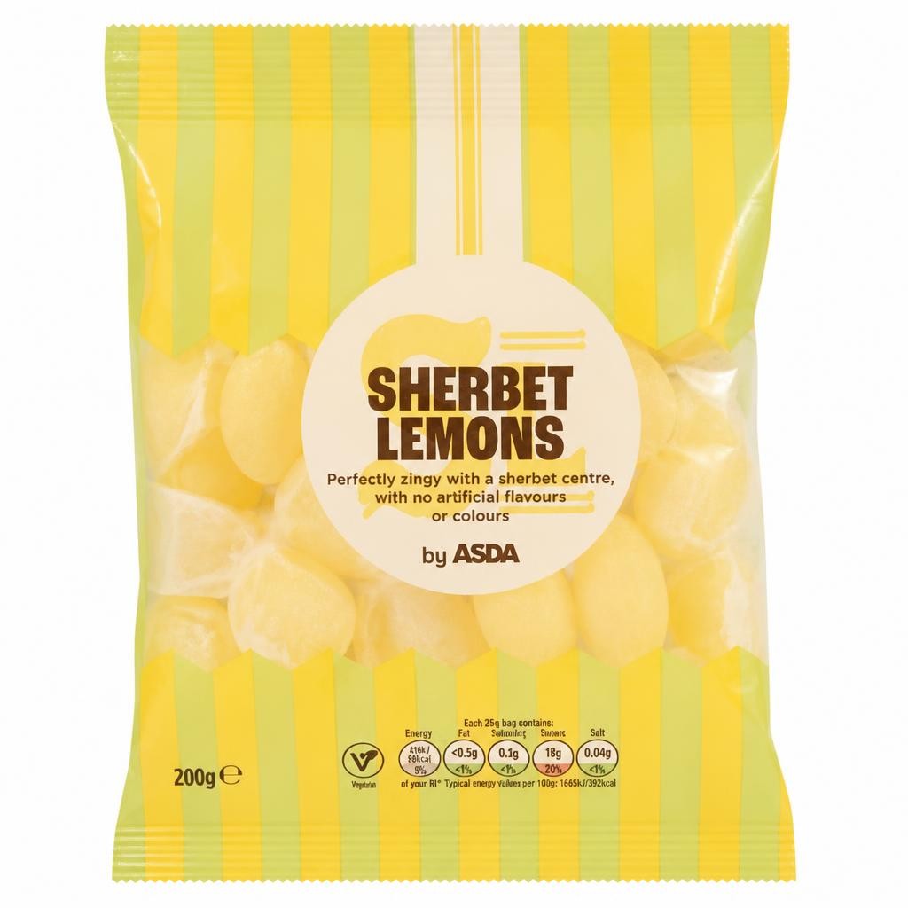ASDA Sherbet Lemons 200g