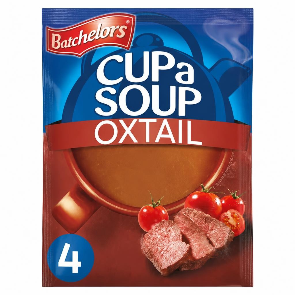 Batchelors Cup a Soup Oxtail Soup 4 Instant Soup Sachets 78g