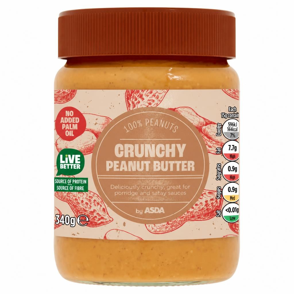 ASDA Crunchy Peanut Butter 340g