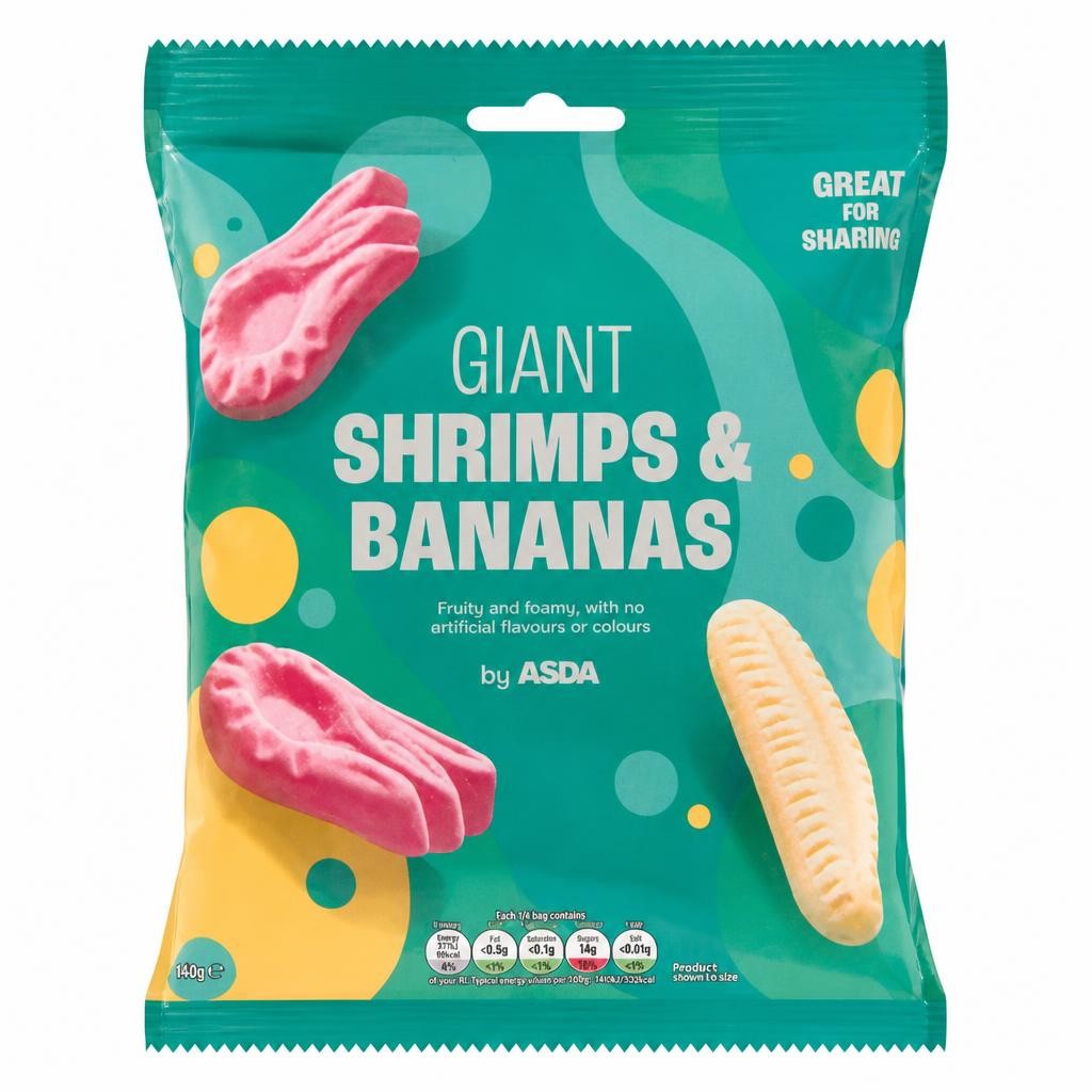 ASDA Giant Shrimps & Bananas 160g