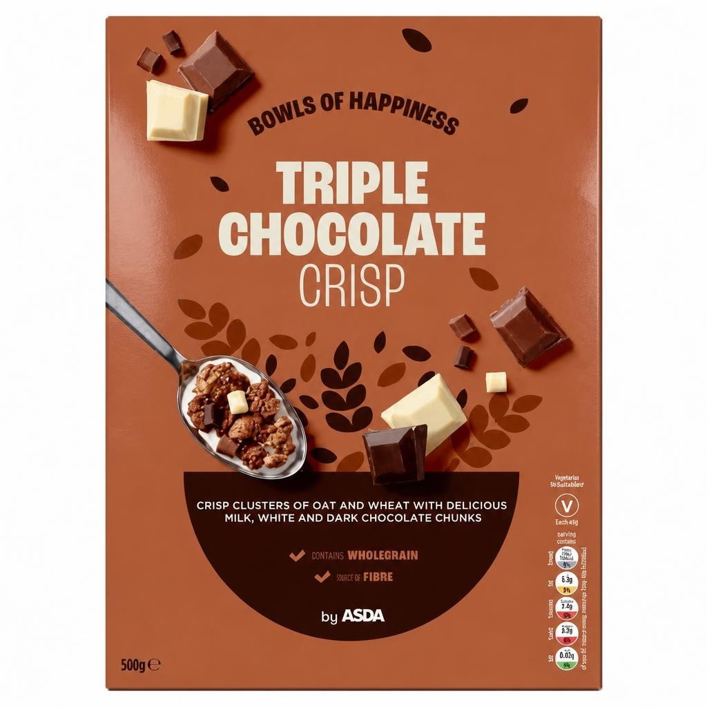 ASDA Triple Chocolate Crisp 500g