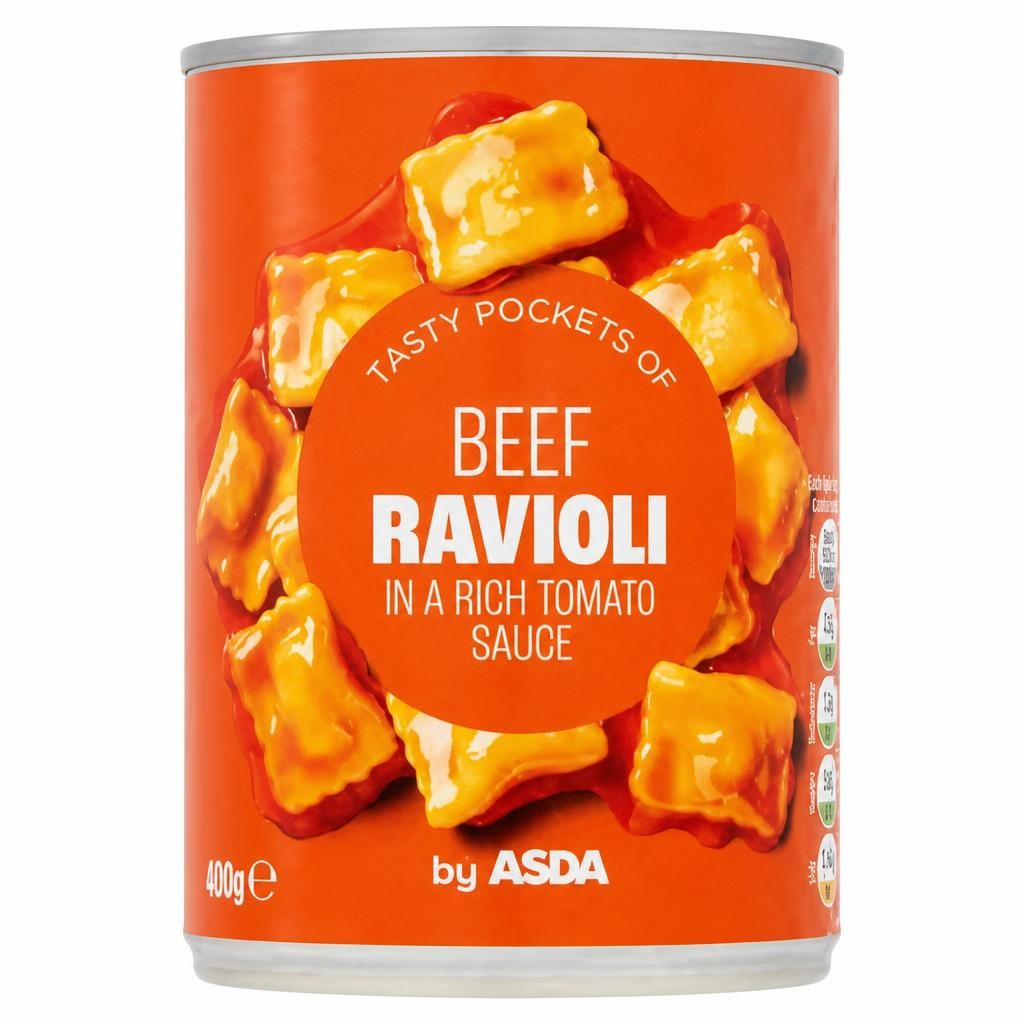 ASDA Beef Ravioli in a Rich Tomato Sauce 400g