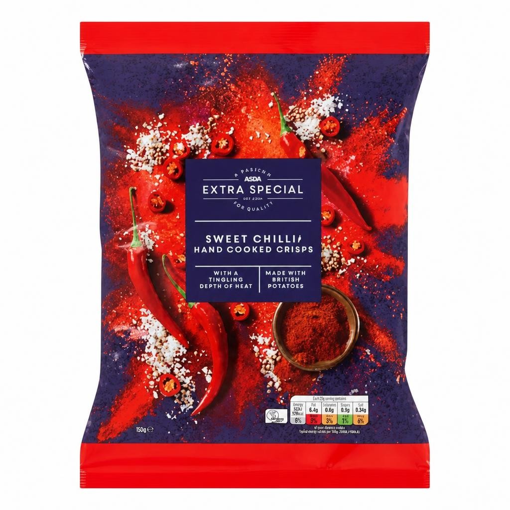 ASDA Extra Special Sweet Chilli Hand Cooked Sharing Crisps