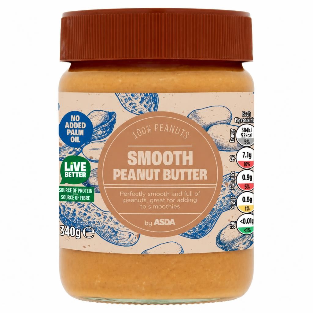 ASDA Smooth Peanut Butter 340g