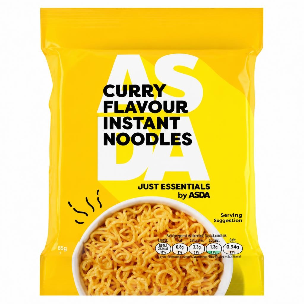 JUST ESSENTIALS by ASDA Just Essentials Curry Flavour Instant Noodles 65g