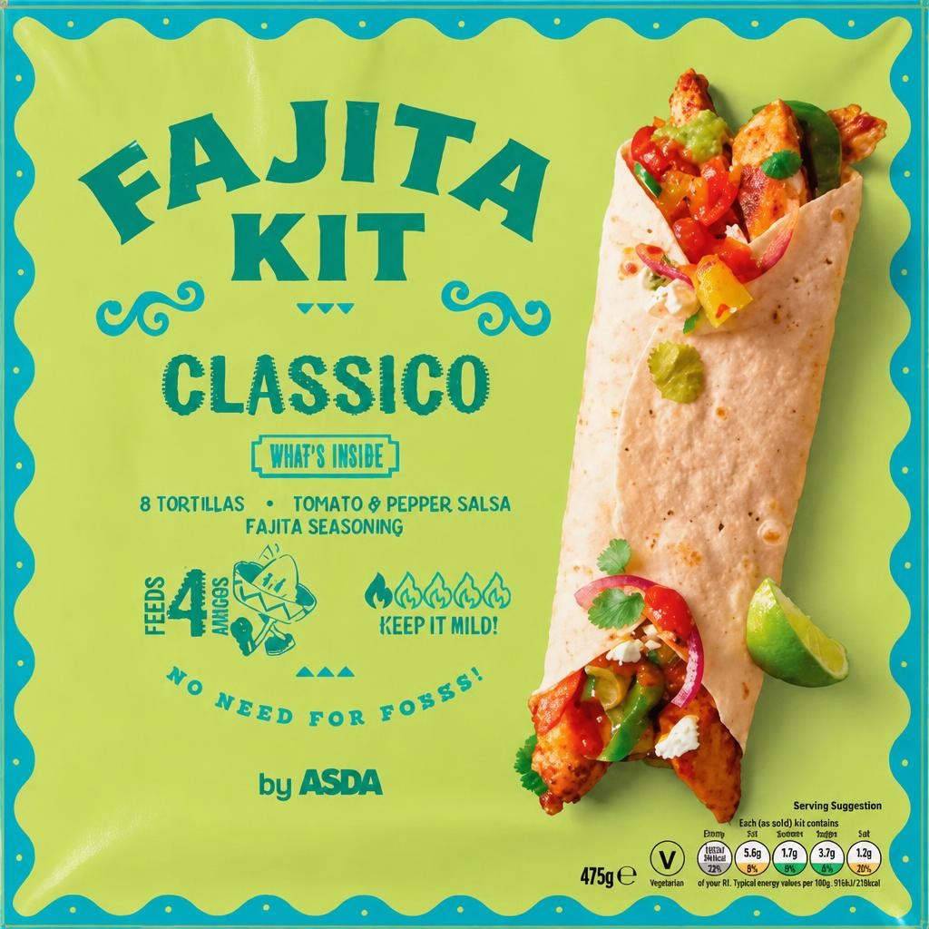ASDA Fajita Kit Classico 475g