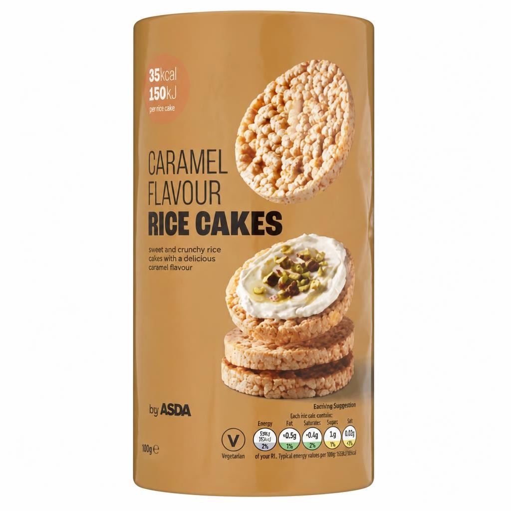 ASDA Caramel Flavour Rice Cakes 140g