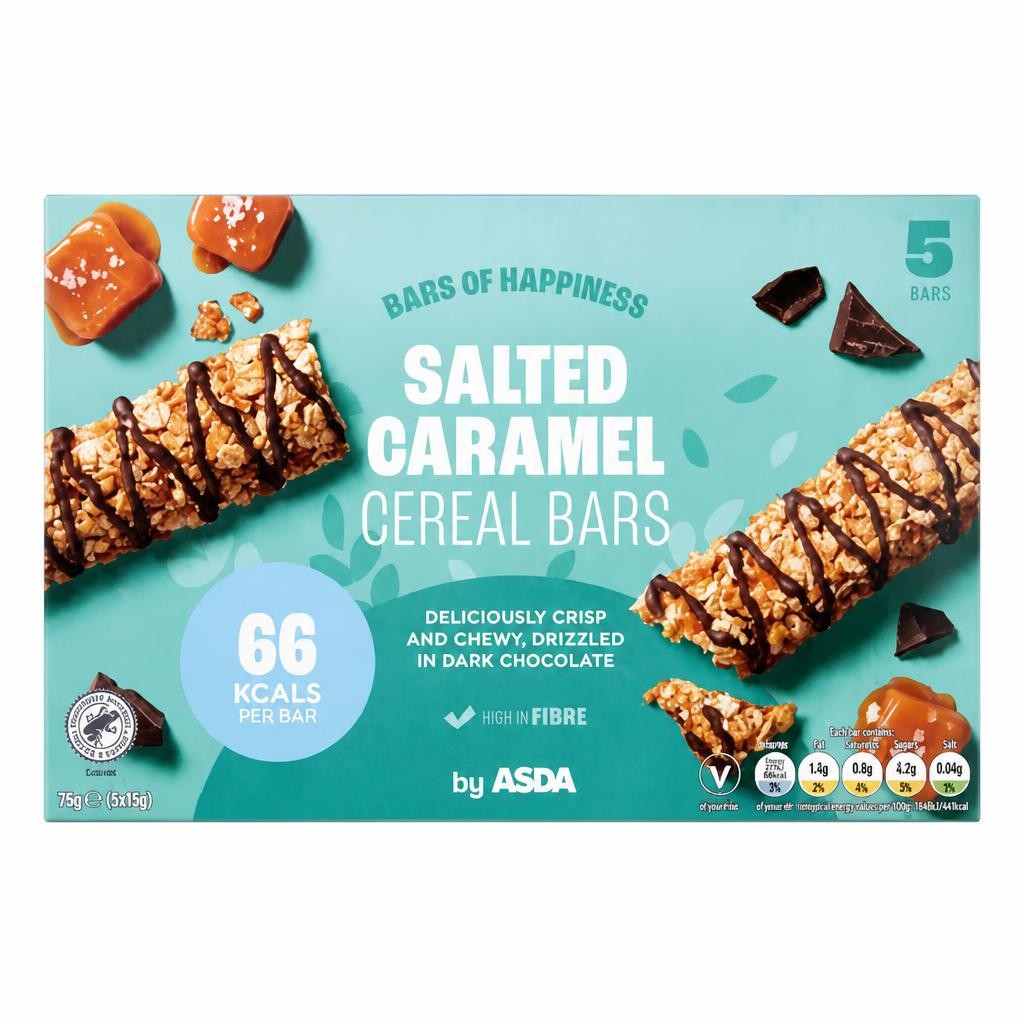 ASDA Salted Caramel Cereal Bars 19g