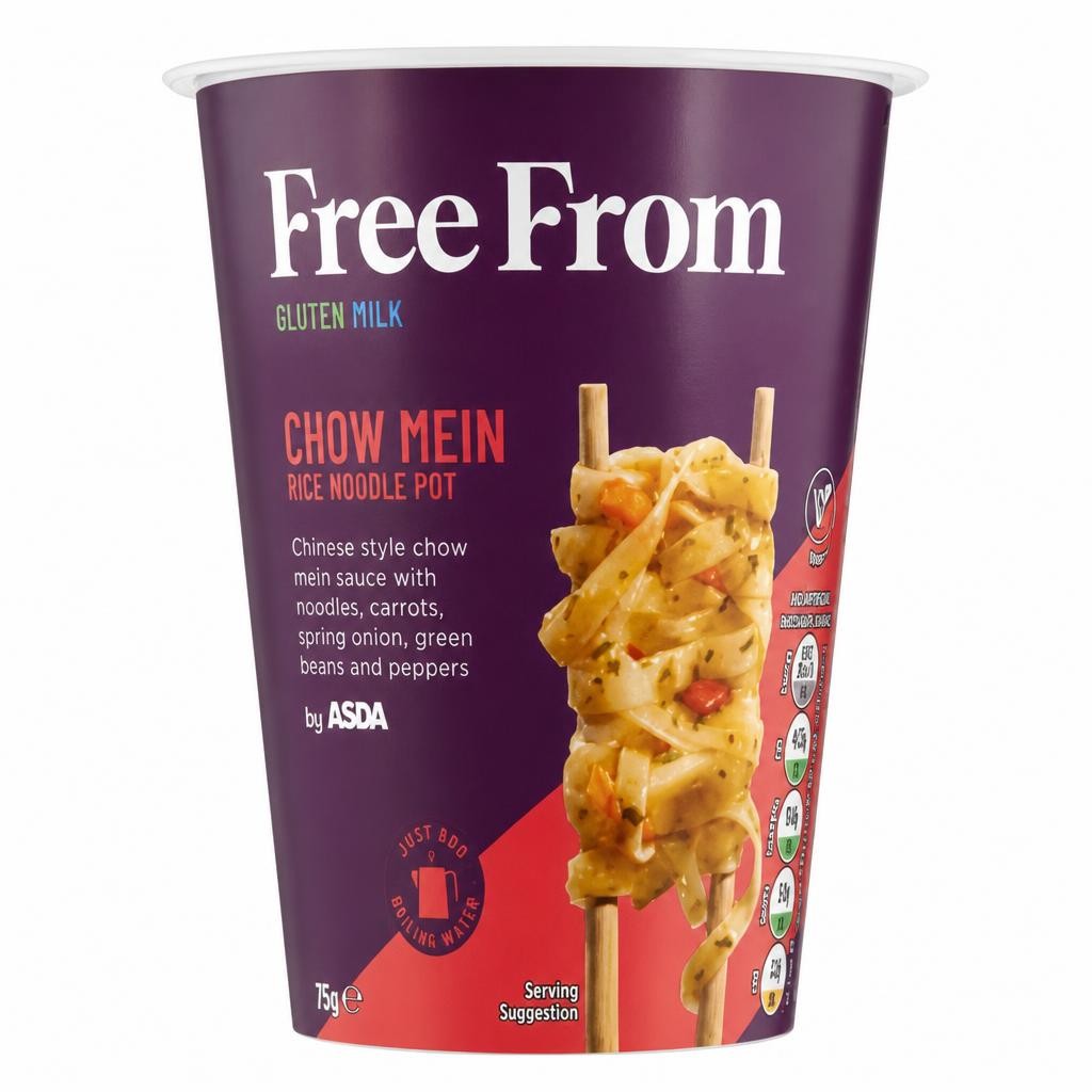 ASDA Free From Free From Chow Mein Rice Noodle Pot 75g