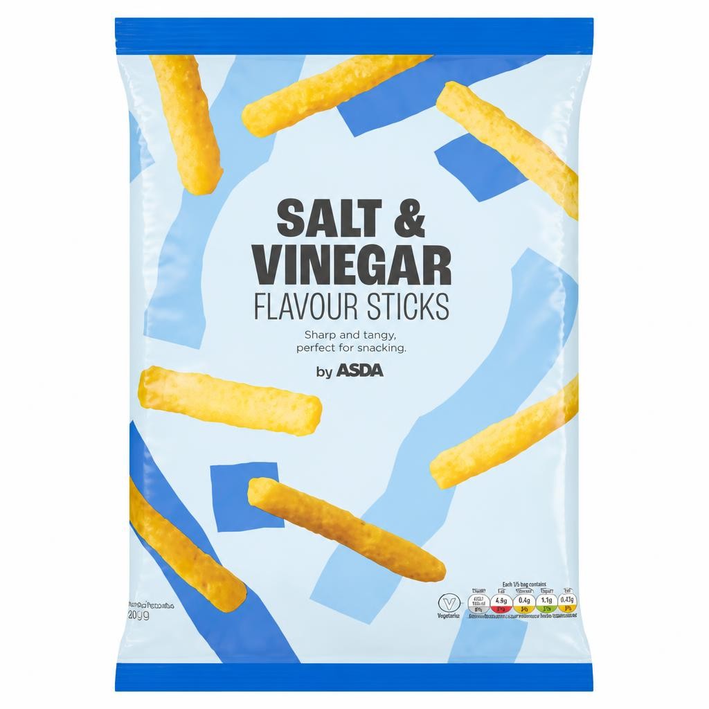 ASDA Salt & Vinegar Flavour Sticks 150g