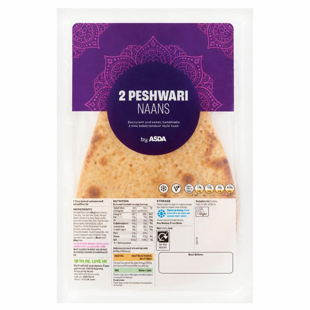 ASDA 2 Peshwari Naans