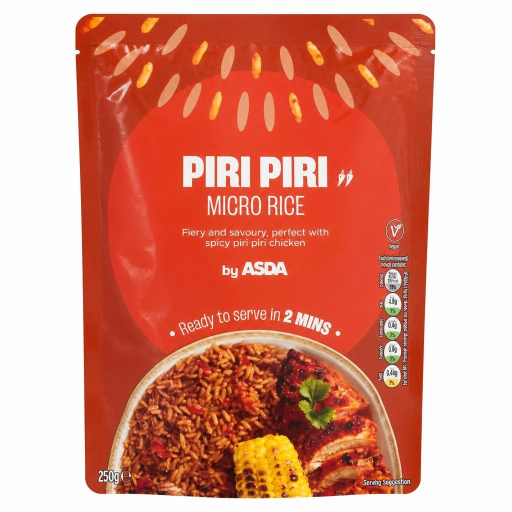 ASDA Piri Piri Micro Rice 250g