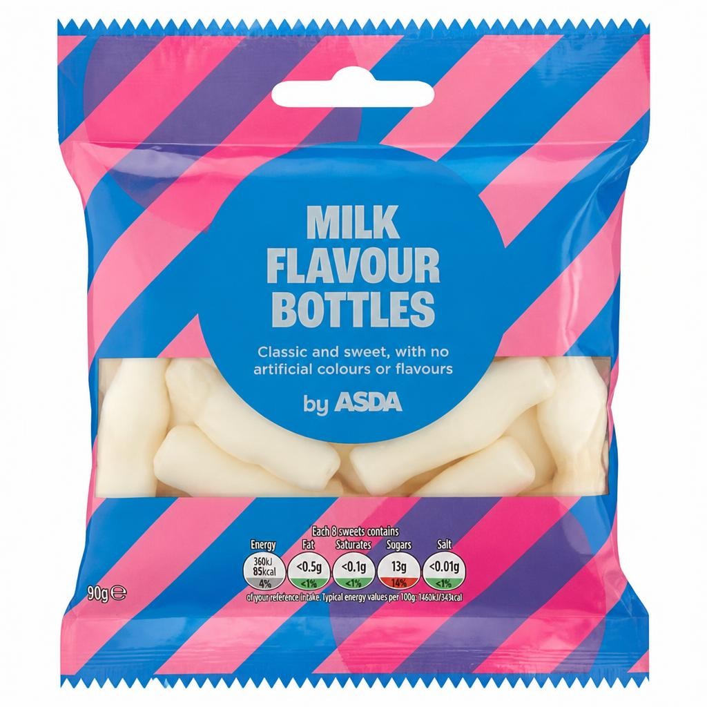 ASDA Milk Flavour Bottles 50g
