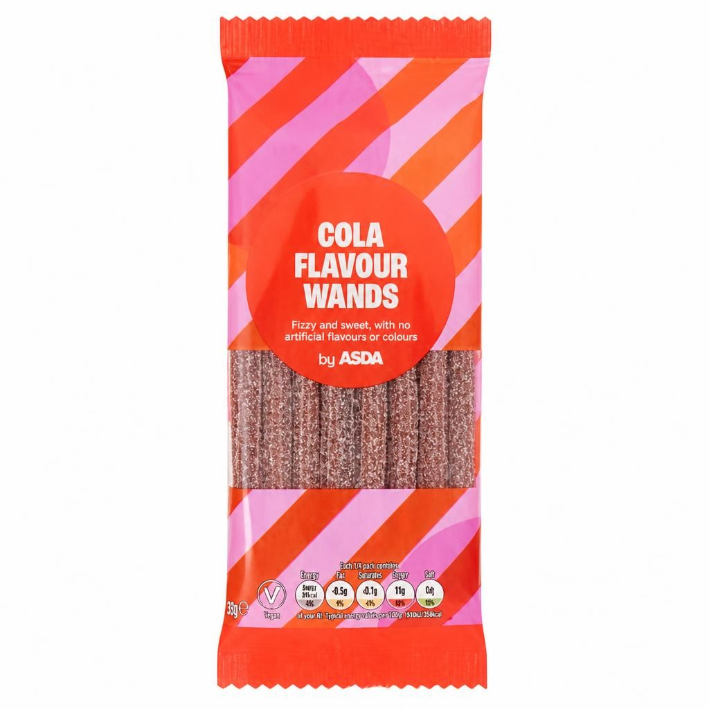 ASDA Cola Flavour Wands 50g