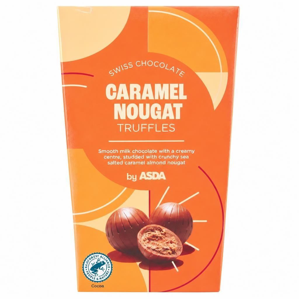 ASDA Swiss Chocolate Caramel Nougat Truffles 205g