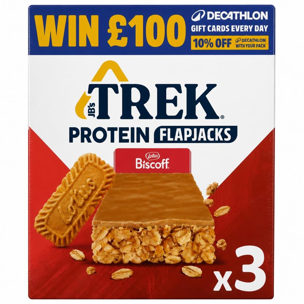 Trek Biscoff Protein Flapjack 3 x 40g