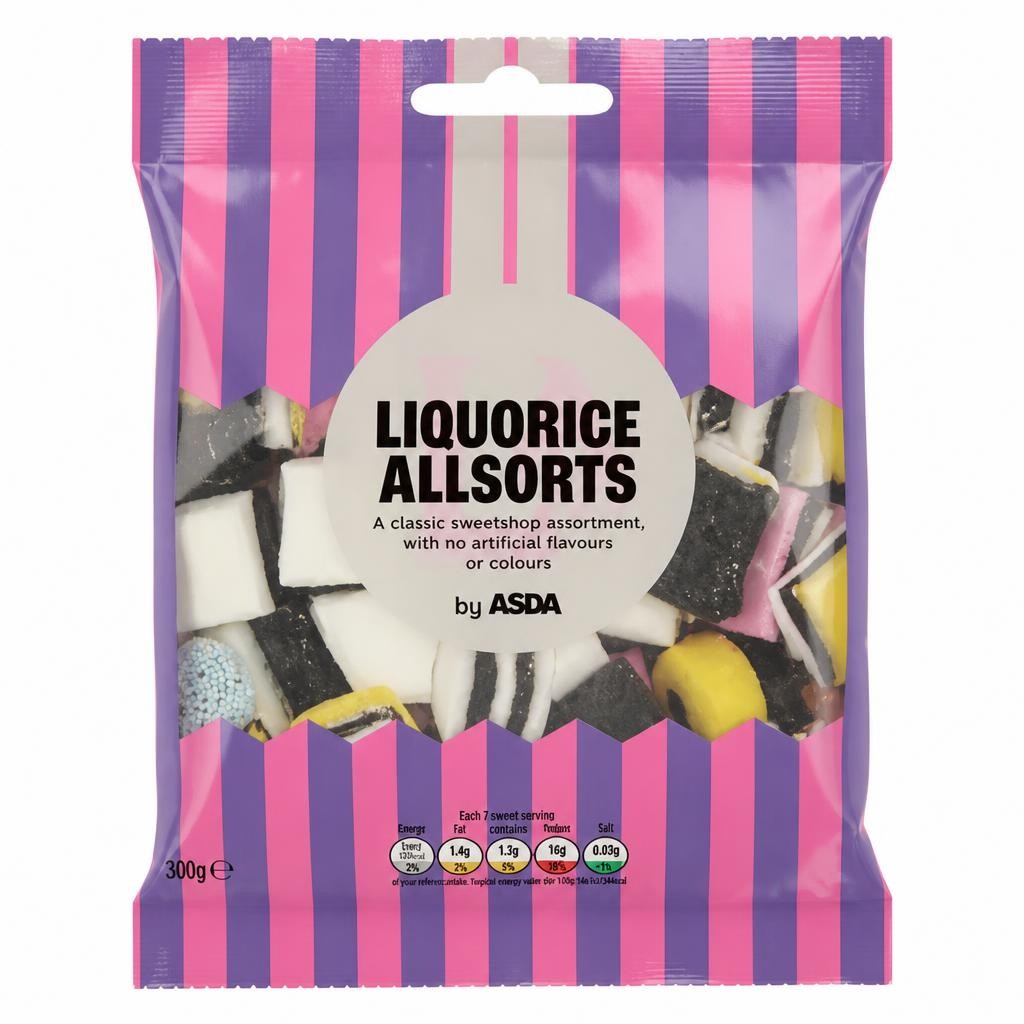 ASDA Liquorice Allsorts 250g