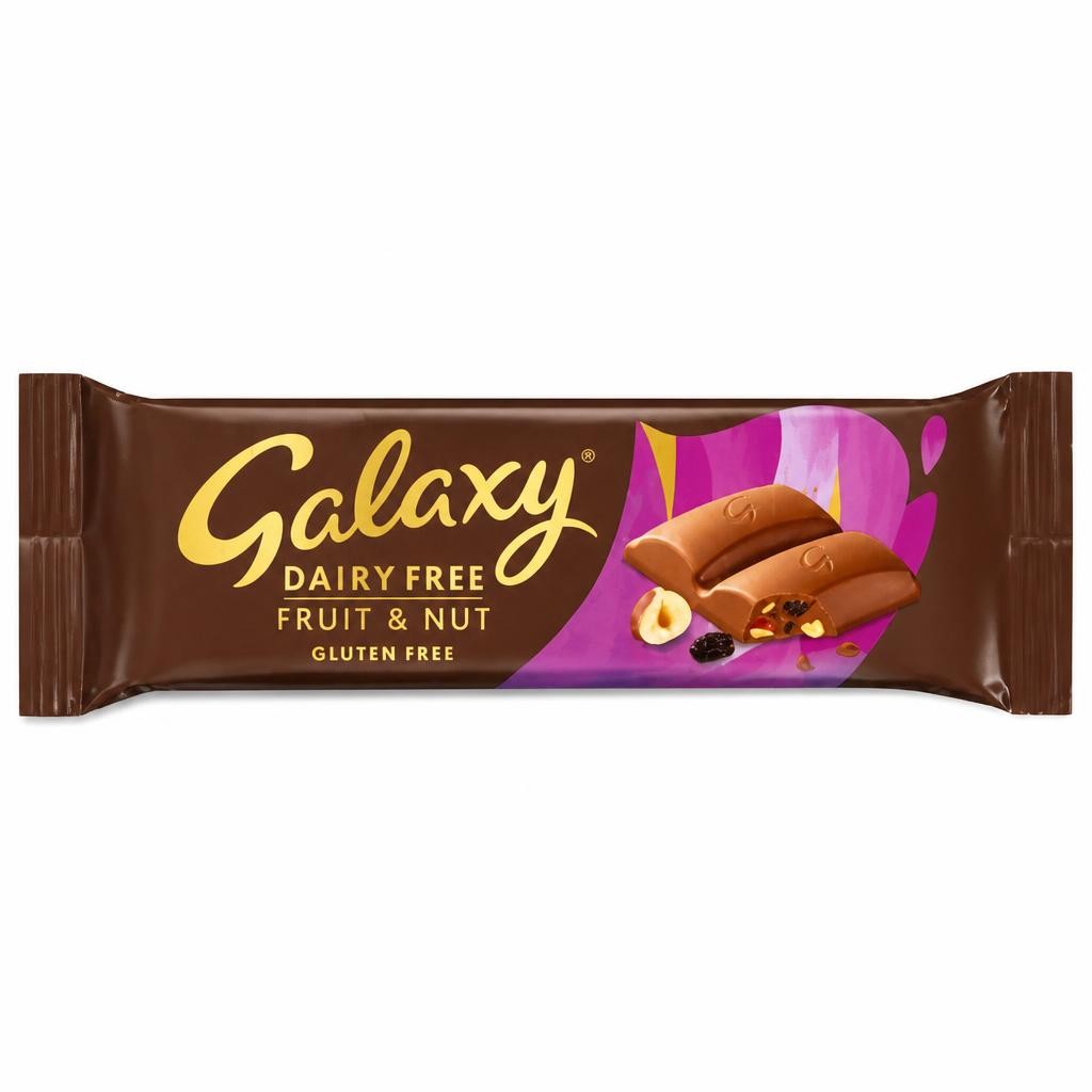 Galaxy Dairy Free & Vegan Fruit & Nut Chocolate Bar 40g