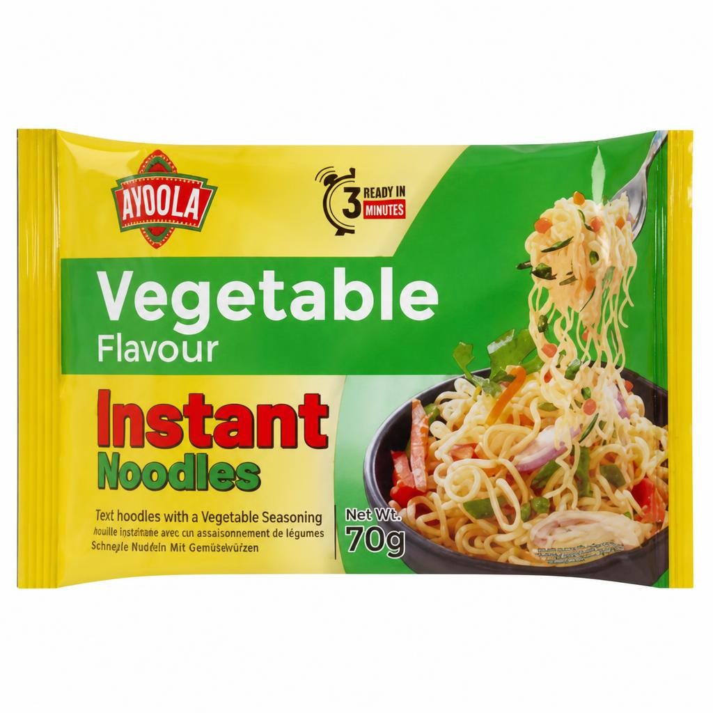 Ayoola Vegetable Flavour Instant Noodles 70g