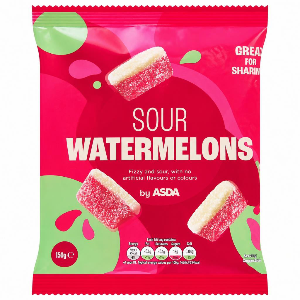 ASDA Sour Watermelons 150g