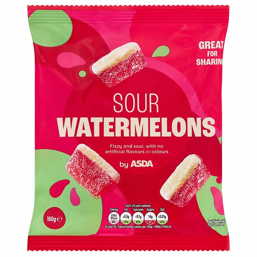 ASDA Super Sour Watermelons 150g