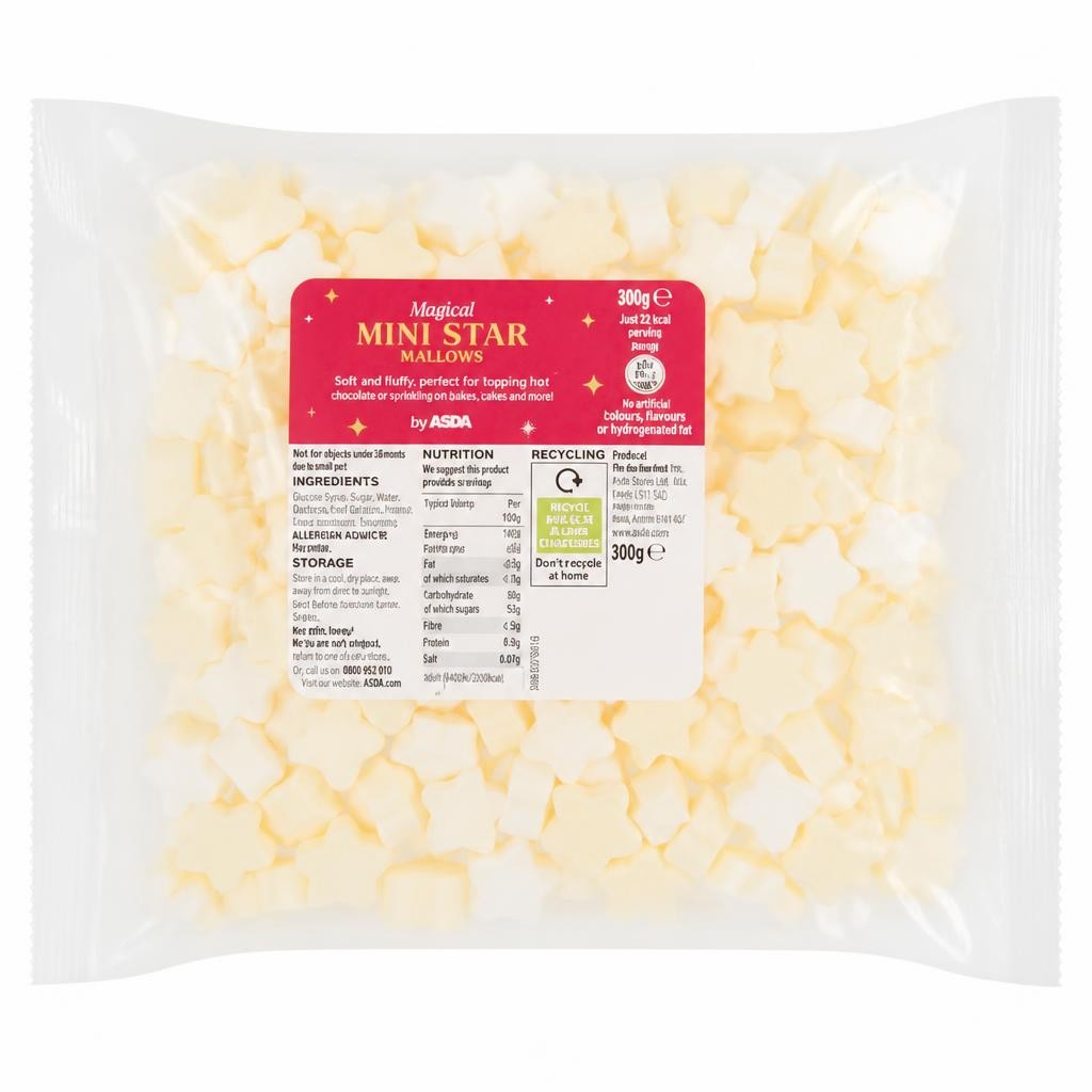 ASDA Magical Mini Star Mallows 100g