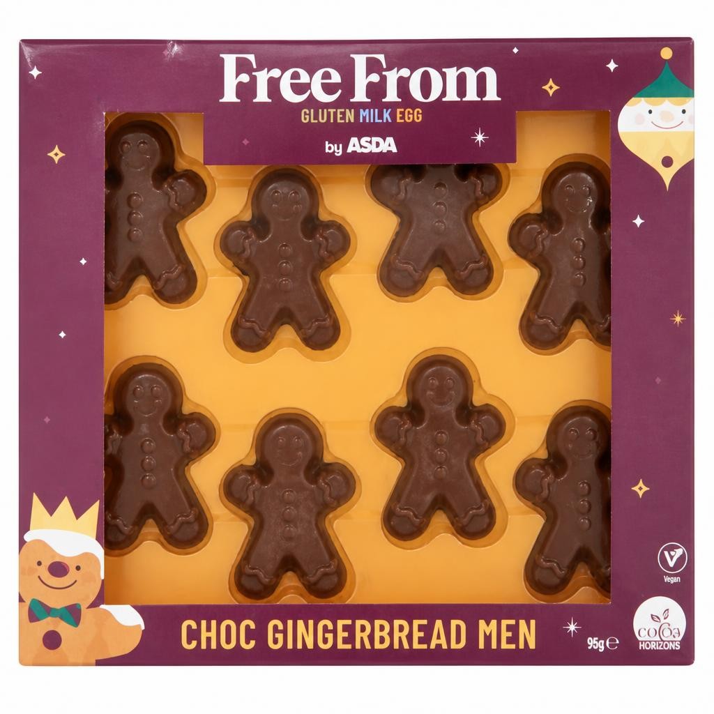 Free From by ASDA Choc Gingerbread Men 96g