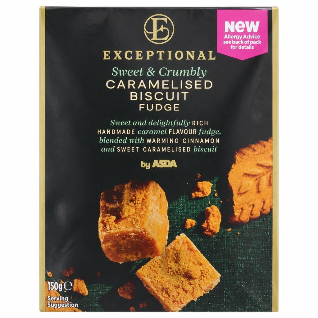 Exceptional by ASDA Exceptional by  Caramelised Biscuit Fudge 150g