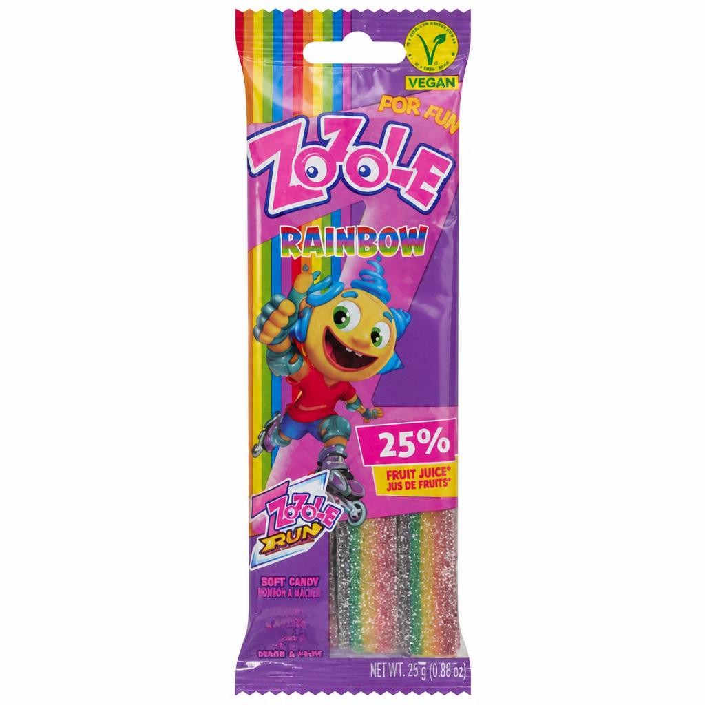 Zozole Rainbow Fruit Flavour 75g
