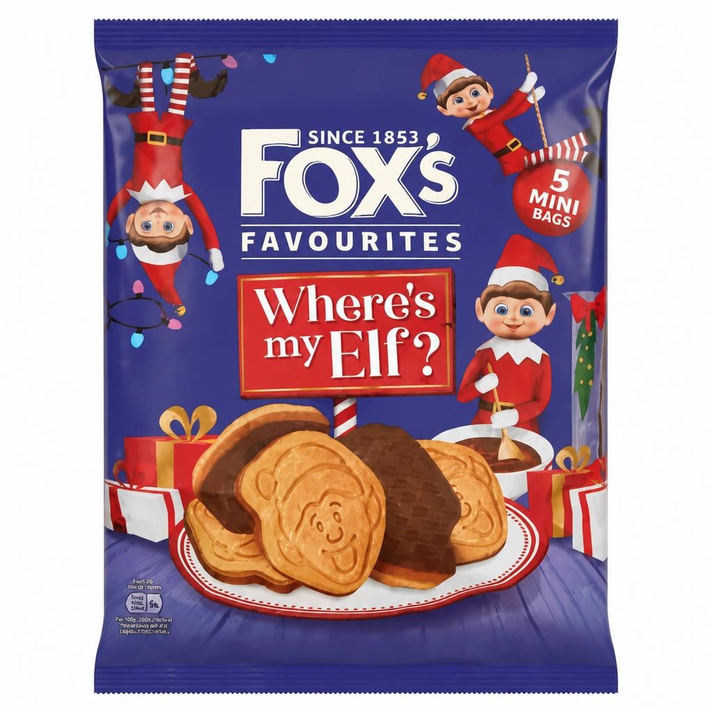 Fox's Favourites Where's My Elf 5 x20g (100g)