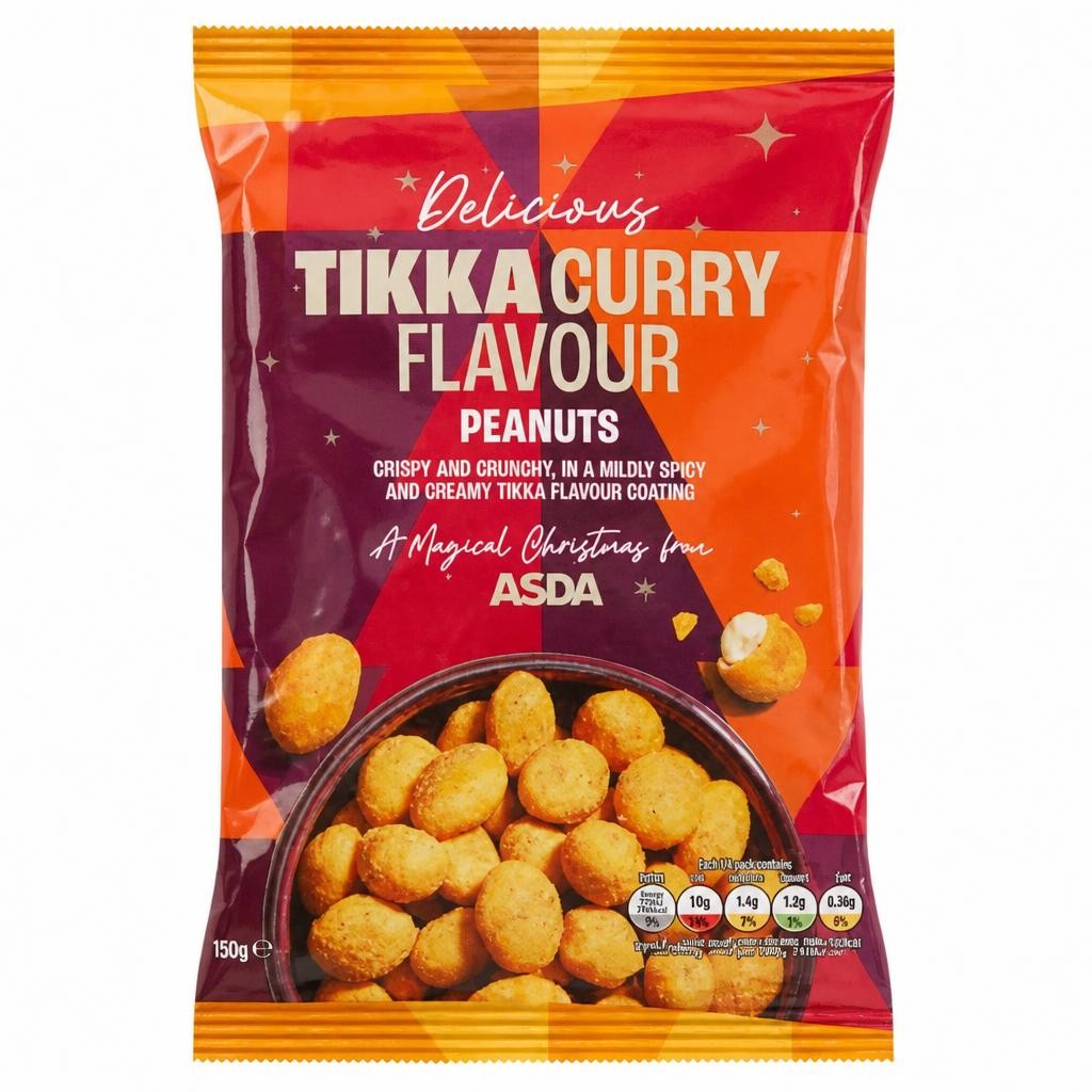 ASDA Merry Tikka Curry Flavour Crispy Peanuts 150g