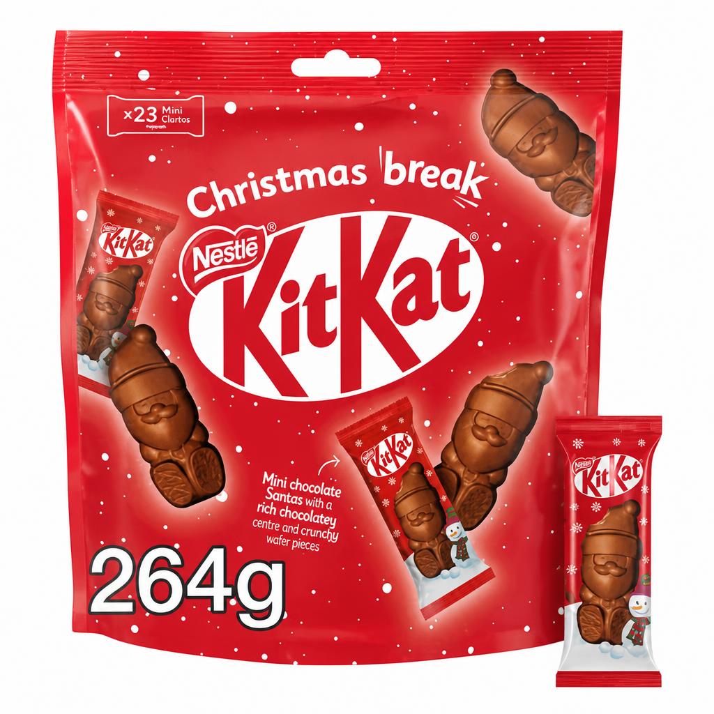 KitKat Mini Santa Milk Chocolate Sharing Bag 264g