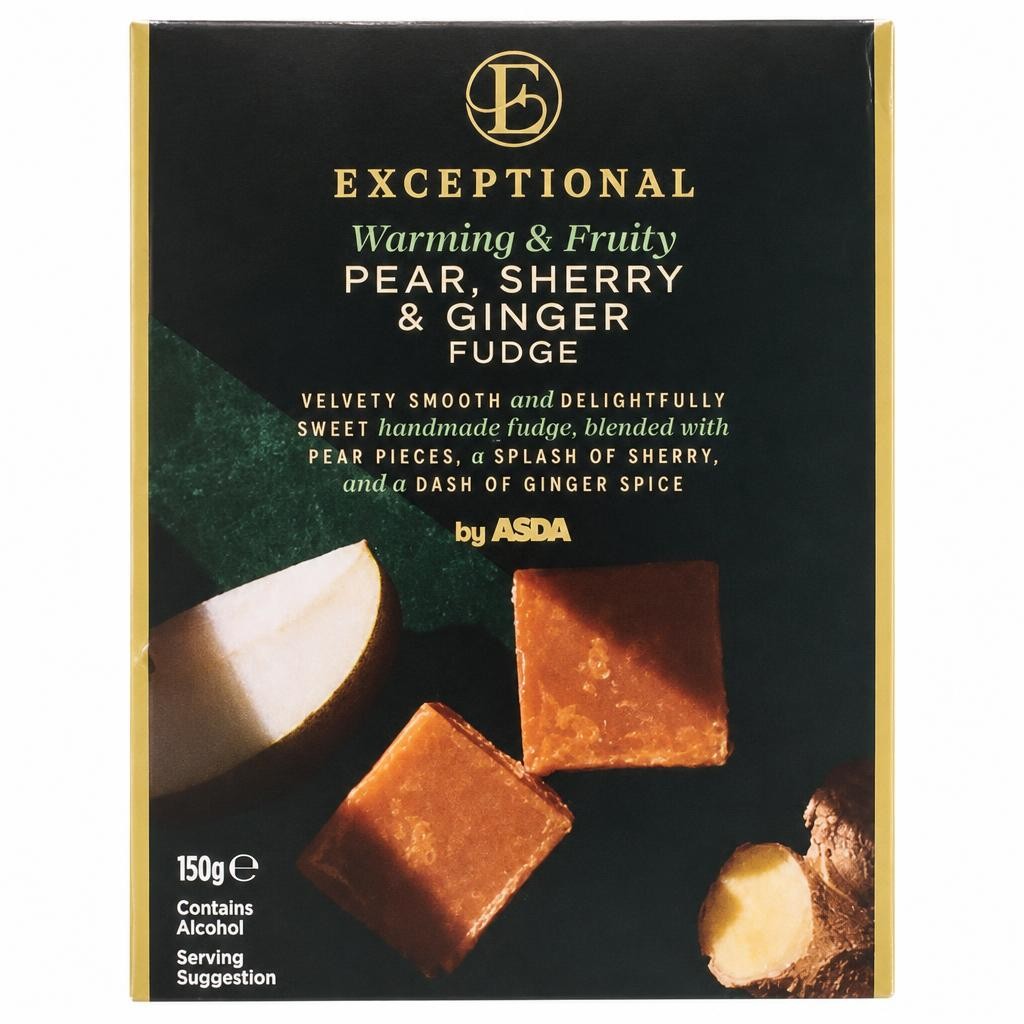 ASDA Exceptional by  Pear, Sherry & Ginger Fudge 150g