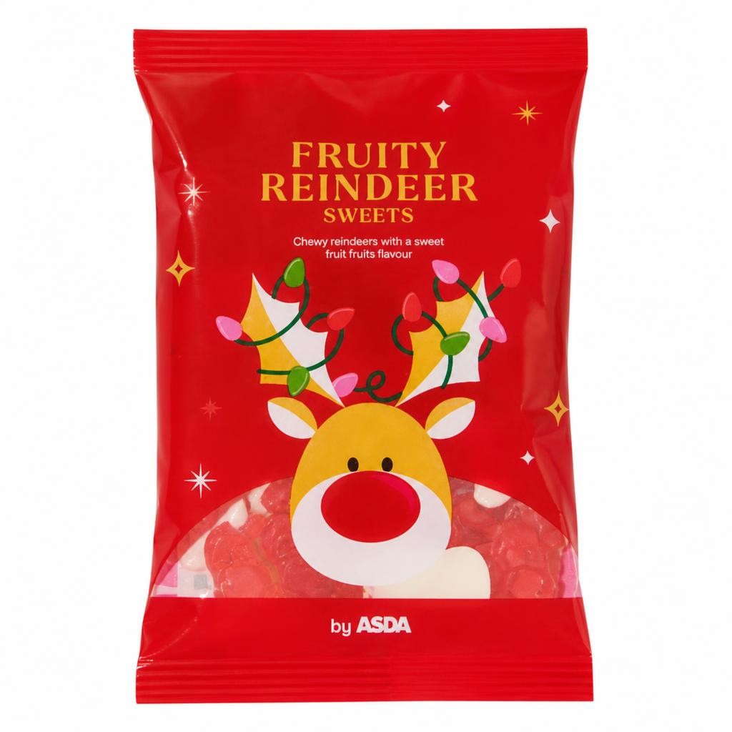 ASDA Fruity Reindeer Sweets 130g