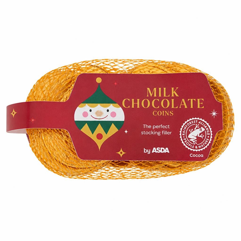 ASDA Milk Chocolate Coins 62g