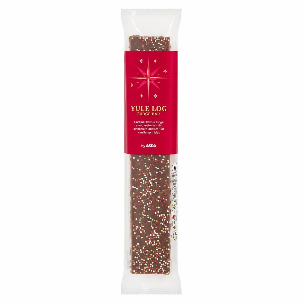 ASDA Yule Log Fudge Bar 120g