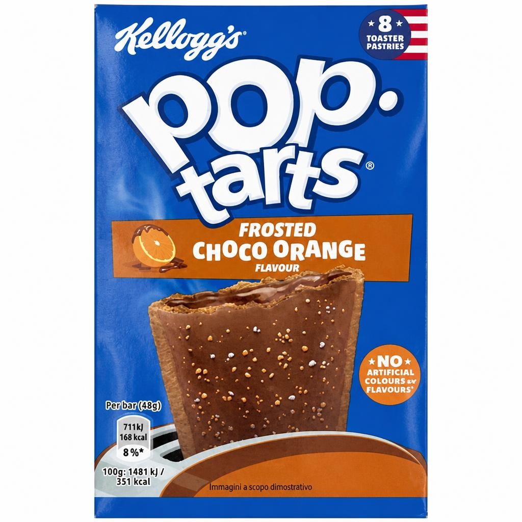 Kellogg's Pop Tarts Choco Orange flavour pastry snacks 8x48g
