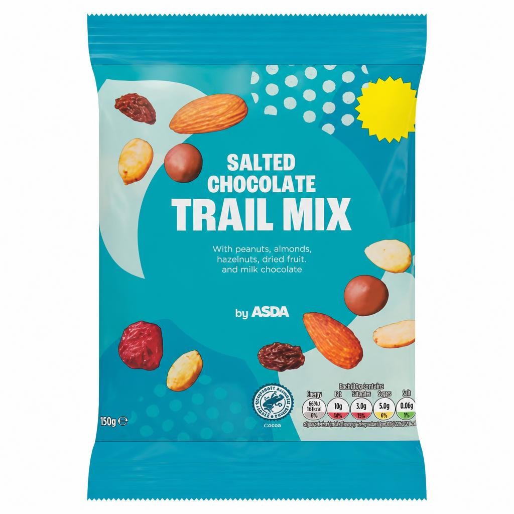 ASDA Salted Chocolate Trail Mix 150g