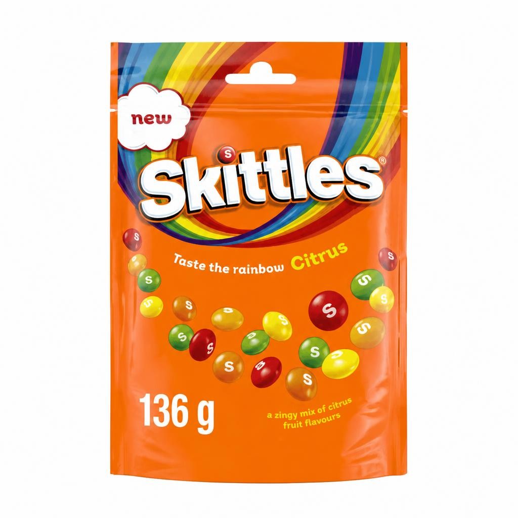 Skittles Citrus Vegan Sweets Pouch 136g