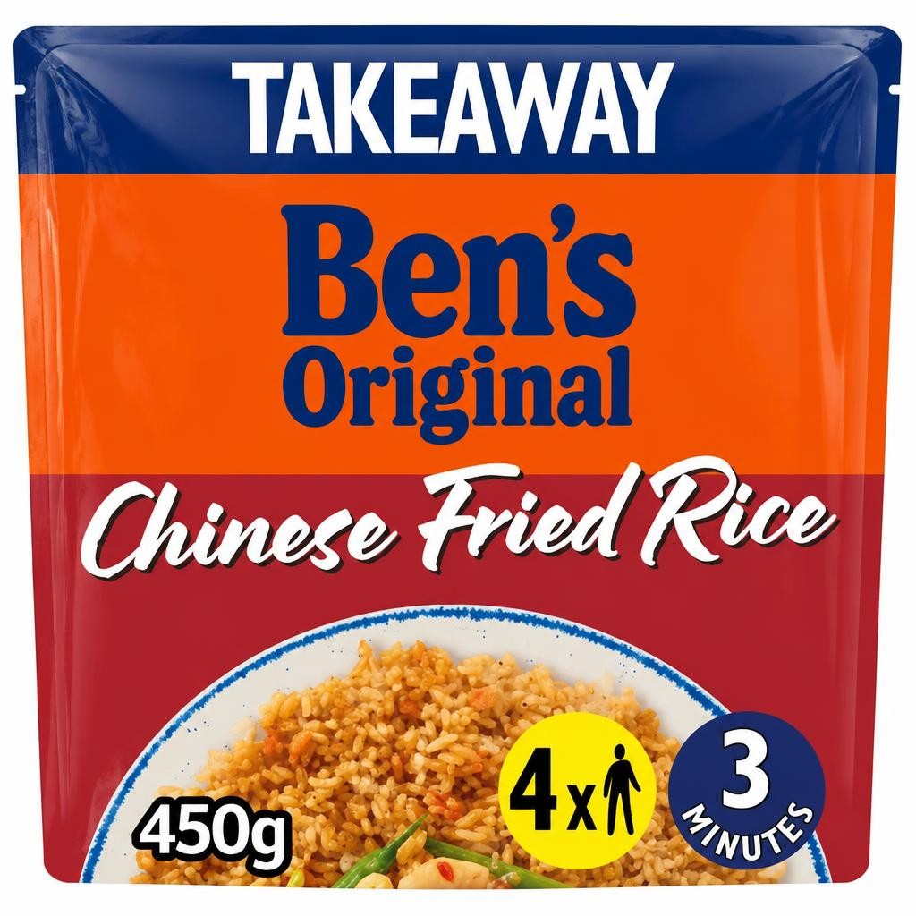 Ben's Original Bens Original Takeaway Chinese Fried Rice Microwave Rice 450g