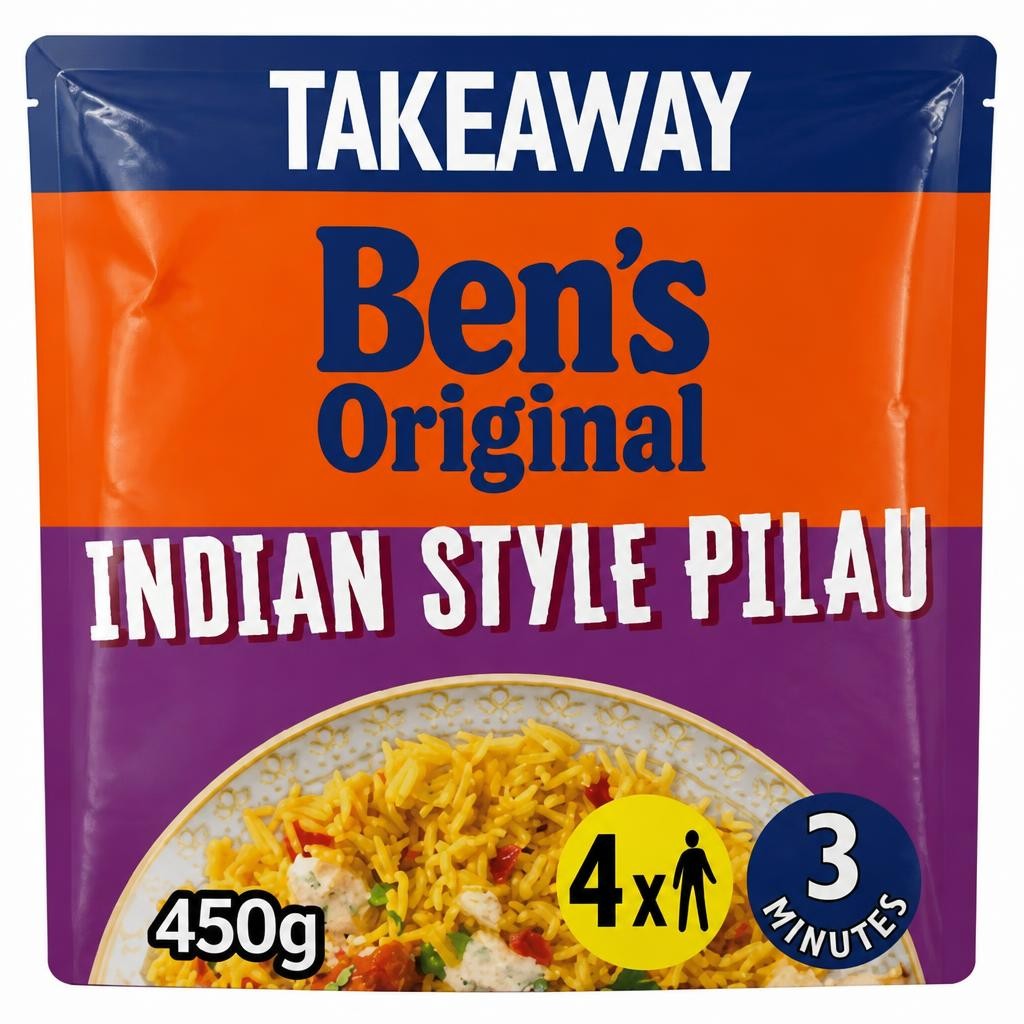 Ben's Original Takeaway Indian Style Pilau Microwave Rice 450g