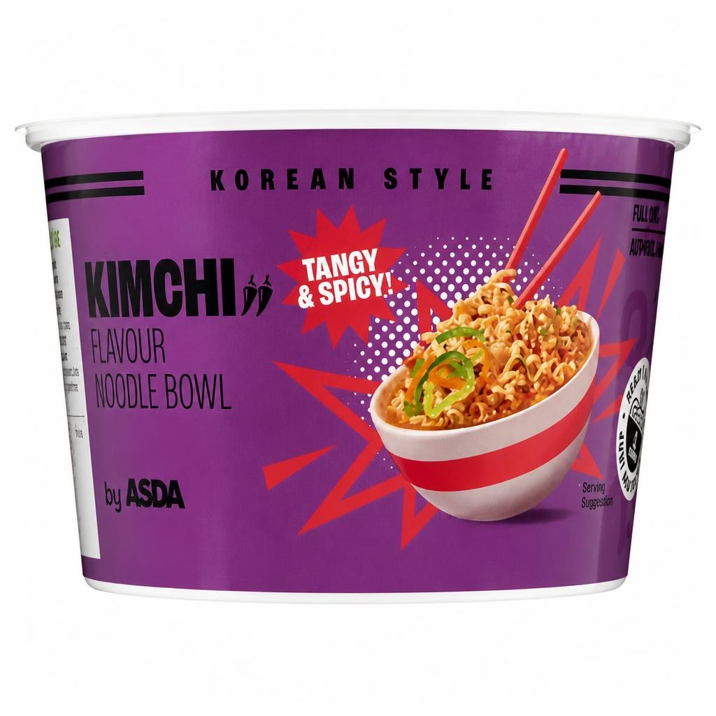 ASDA Korean Style Kimchi Flavour Noodle Bowl 88g