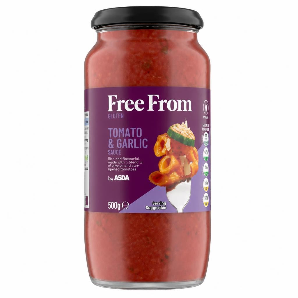 Free From by Asda Tomato & Garlic Sauce 500g