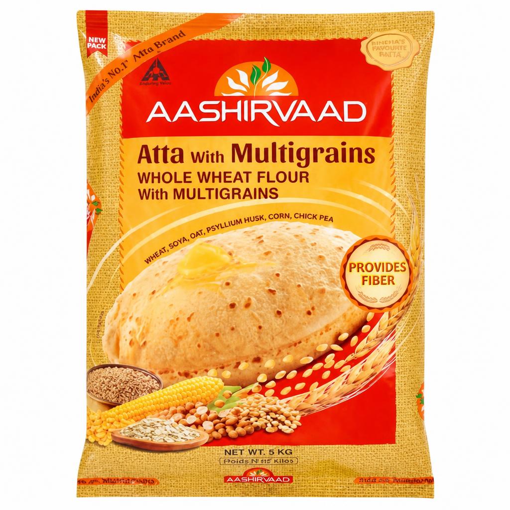 Aashirvaad Whole Wheat Flour with Multigrains 5 kg