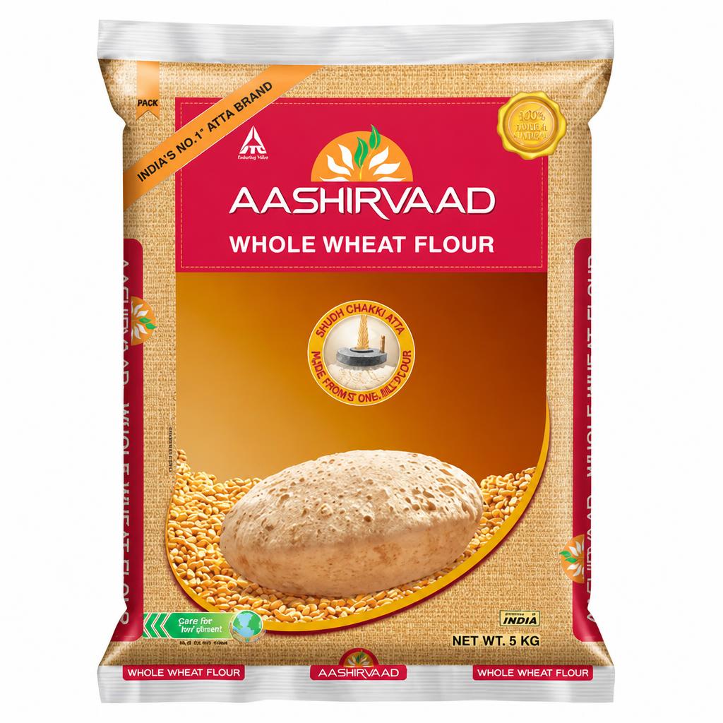 Aashirvaad Whole Wheat Flour 5kg
