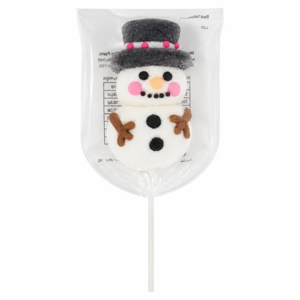 Decorated Strawberry Flavour Marshmallow Lollipop 45g