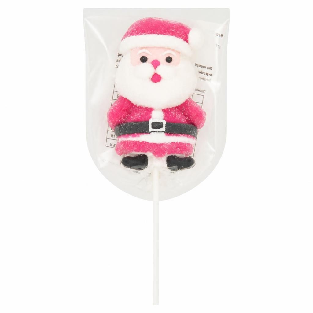 Decorated Strawberry Flavour Marshmallow Lollipop 45g