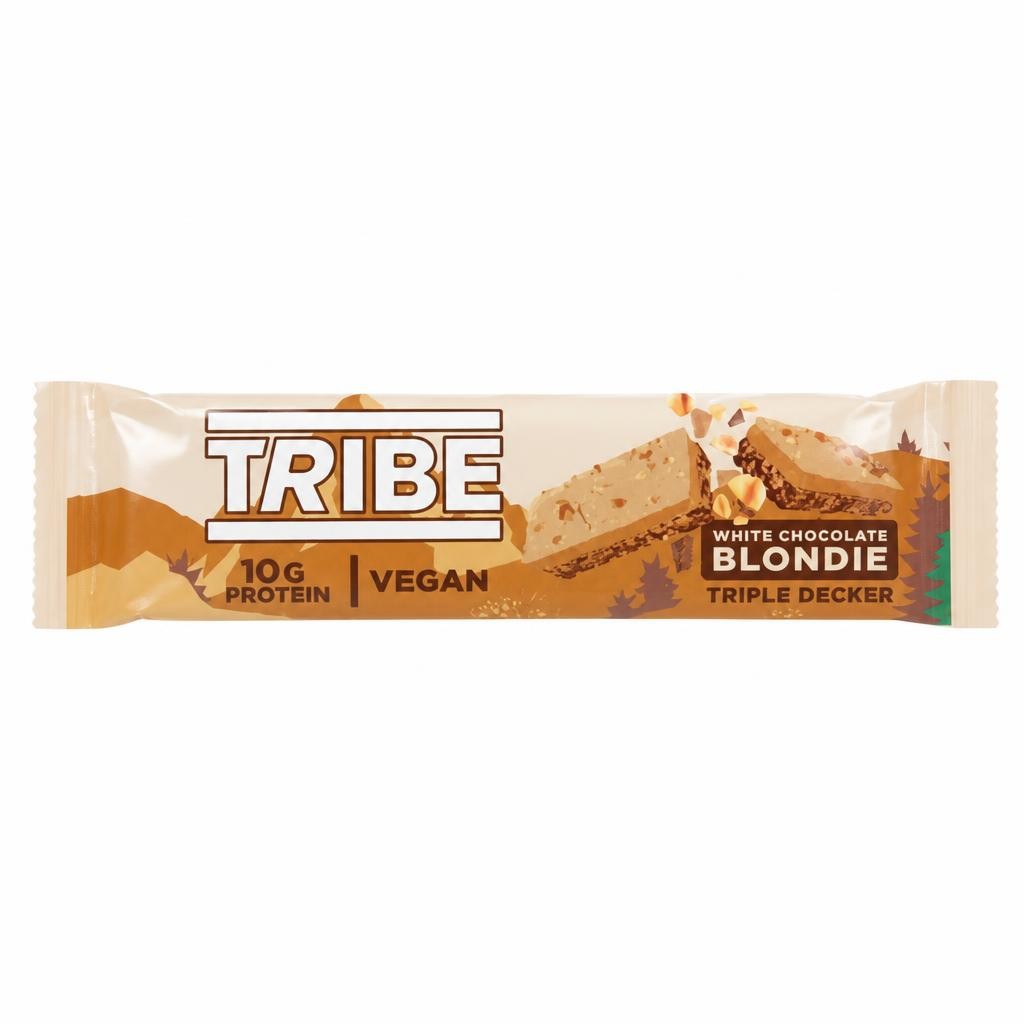 Tribe White Chocolate Blondie Triple Decker 45g