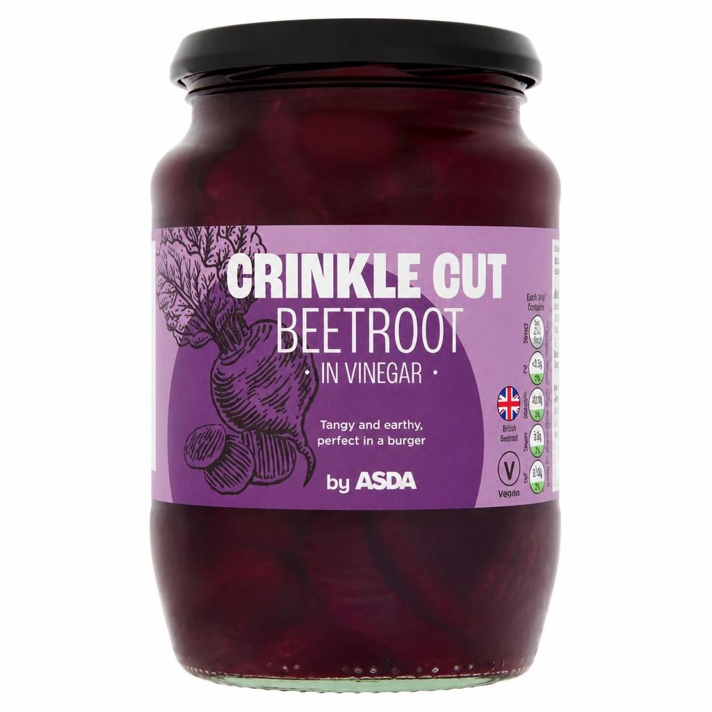 ASDA Crinkle Cut Beetroot in Vinegar 710g