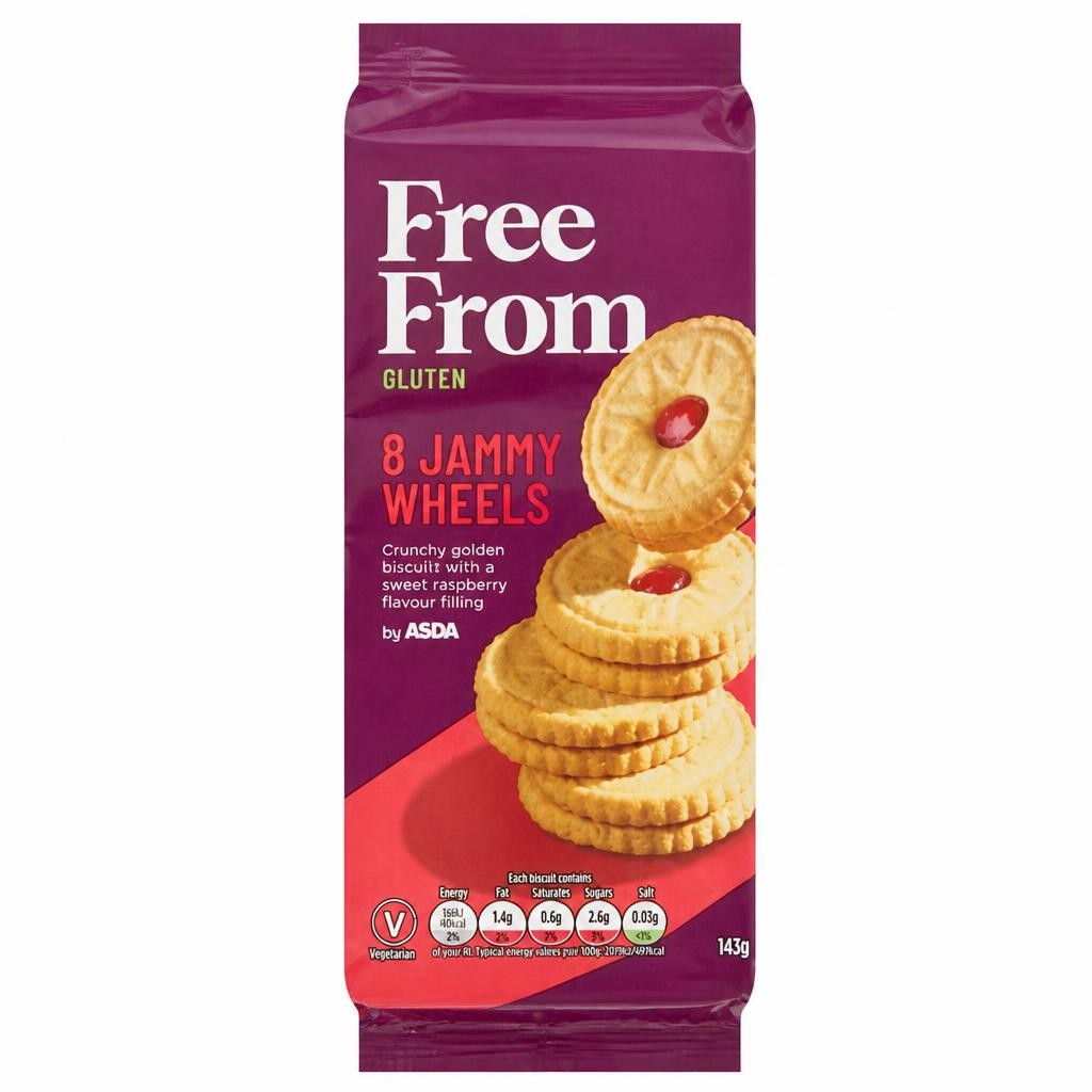 ASDA Free From Free From by  8 Jammy Wheels 142g